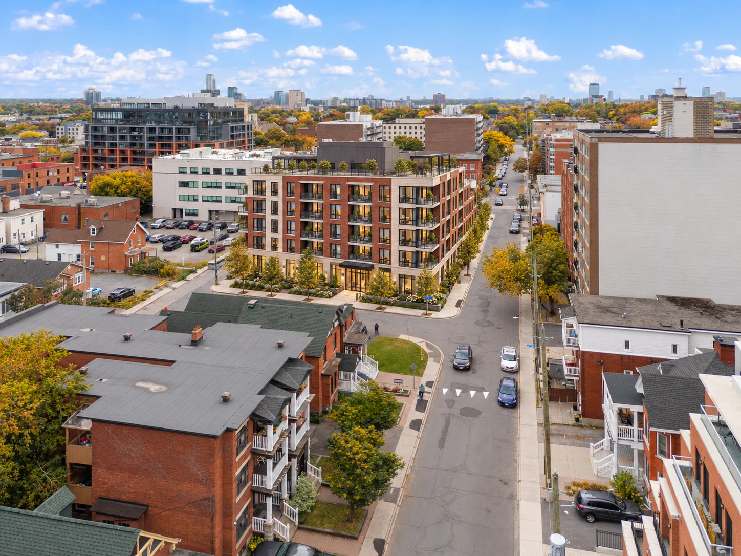 Concept rendering within the street
